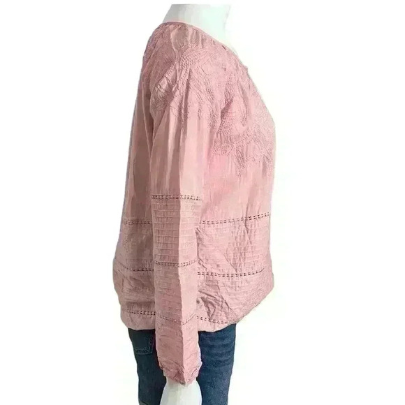 Coco Colette Pink Textured Top NWT - Picture 3 of 9